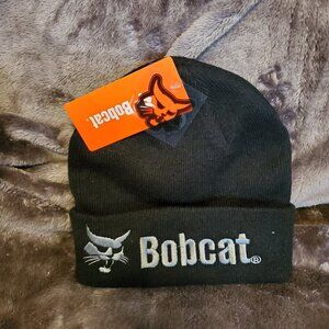 Bobcat Beanie Hat Embroidered Logo Unisex Knit Cap Men One Size Fits Most